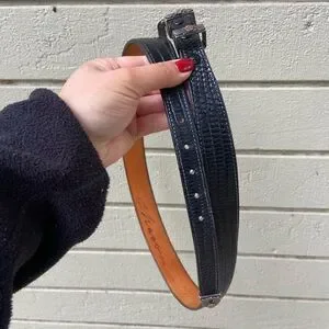 Accessories | R Stump For Jr Ltd Black Lizard Belt With  display picture 3